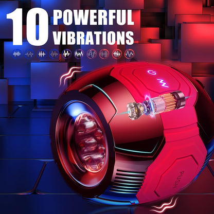 10 Powerful Vibration Modes Electric Masturbator Trainer Vibrator Glans Stimulator