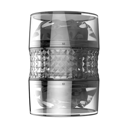 Open-Ended Crystal Sucking Penis Stroker Pocket Pussy Sleeve Masturbator