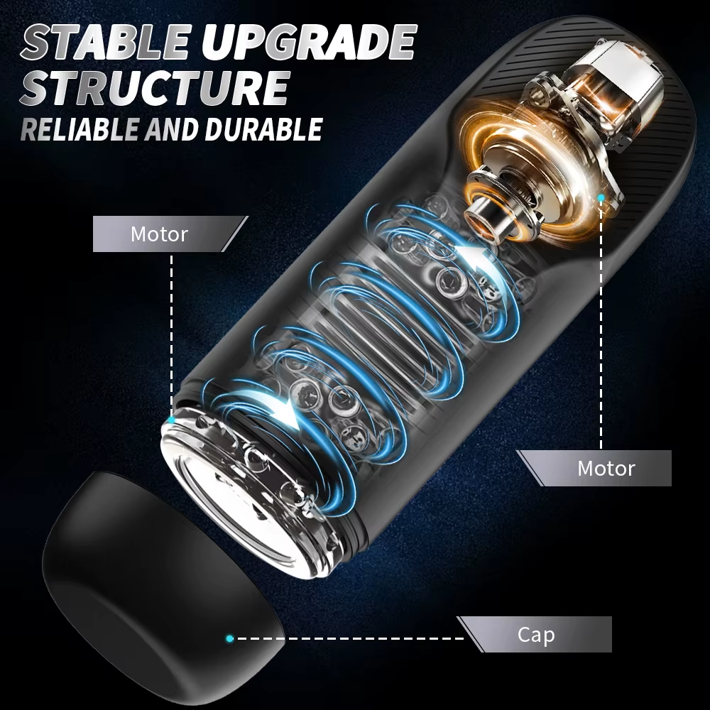 Automatic Masturbator Pocket Pussy Sex Machine with 9 Thrusting & 9 Rotating Modes