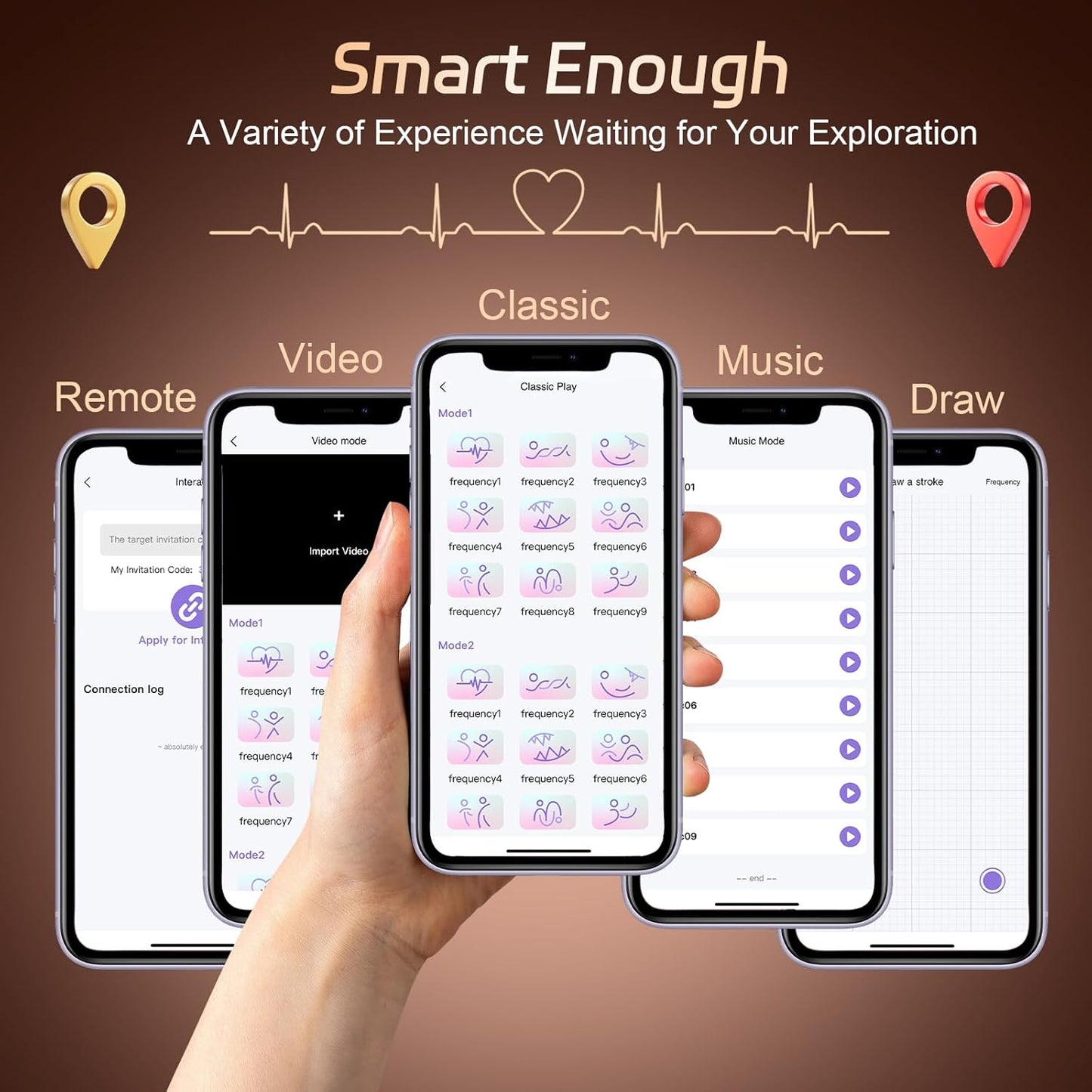APP Control Cock Ring Penis Trainer Vibrator Stimulator with 9 Vibrations