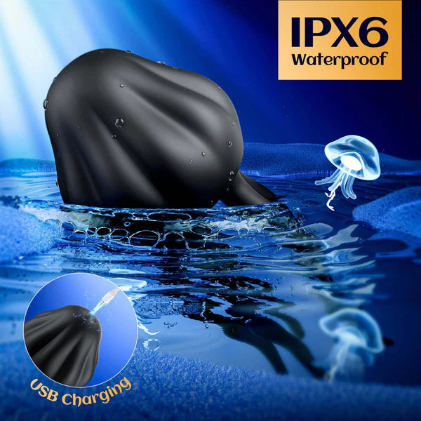 Jellyfish-shaped 10 Powerful Vibration Modes Penis Trainer Masturbator