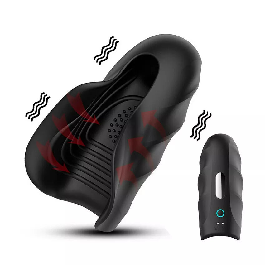 Automatic Penis Trainer Glans Vibrator Stroker Blowjob with 10 Speeds