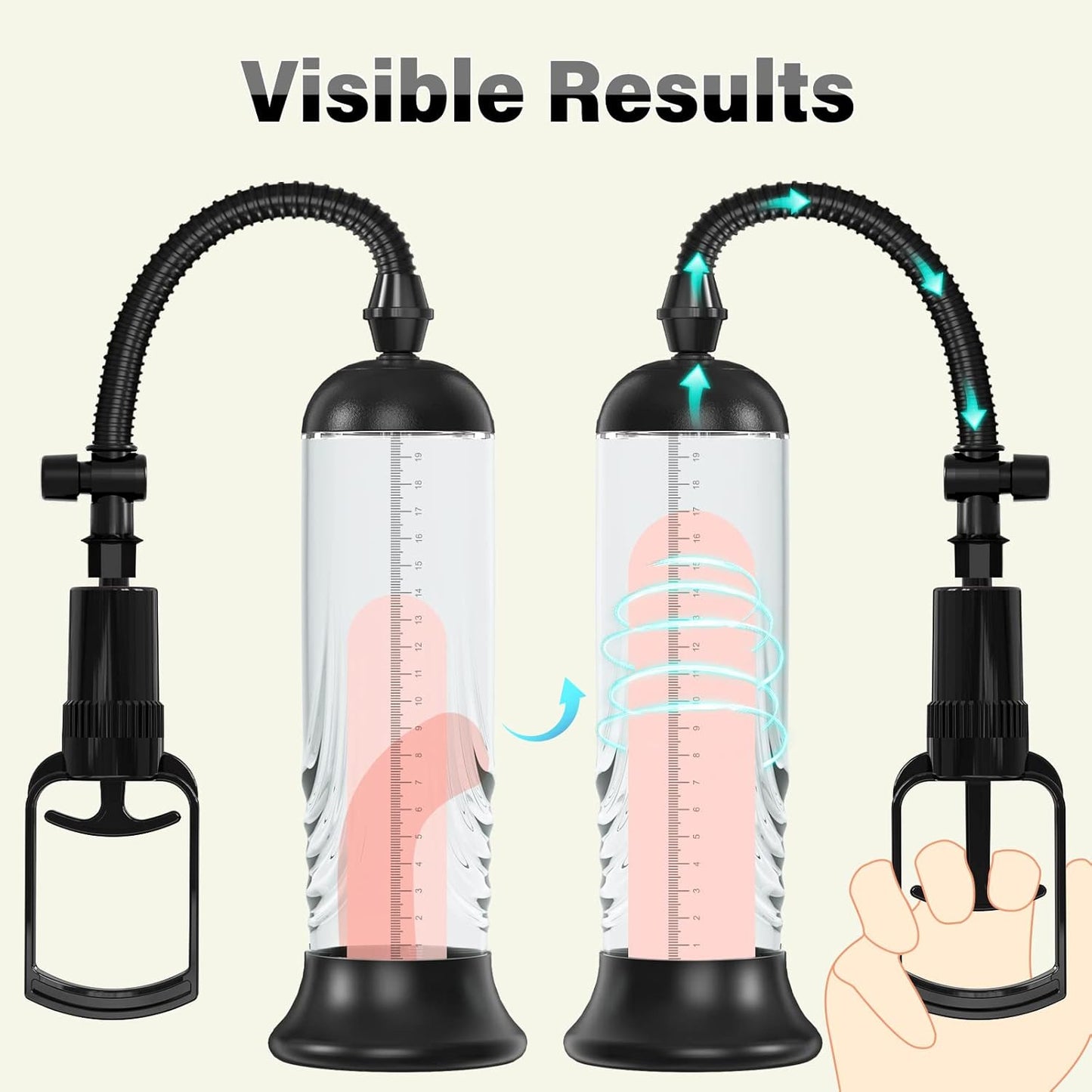 Manual Penis Vacuum Pump Enlarger Enlargement Extend Pump