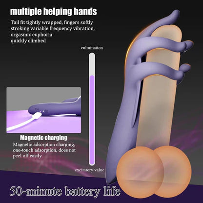 Penis Vibrator Glans Trainer Stimulator Masturbator with 10 Vibrating Patterns