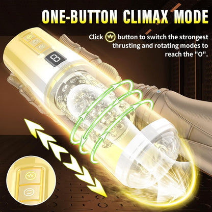 Automatic Penis Pump Male Masturbator Stroker with 9 Thrusting & Rotating Modes