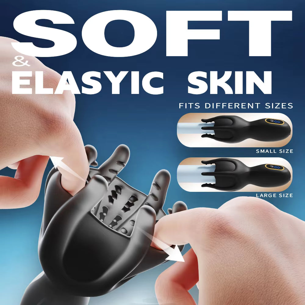 3 IN Glans Trainer Penis Massage Vibrator Masturbator with 9 Vibration Modes