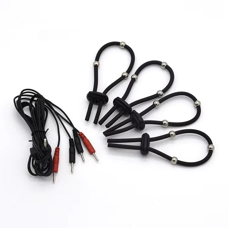 E-stim Cock Ring Extender Penis Trainer Electrotherapy Stimulatio Masturbator