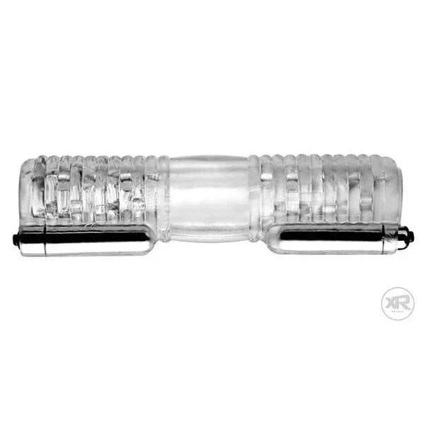 Double Stroker Electric Penis Trainer Vibrator Massager Male Masturbator