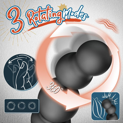 Anal Vibrator Prostate Massager with 3 Rotating & 10 Vibrating Modes
