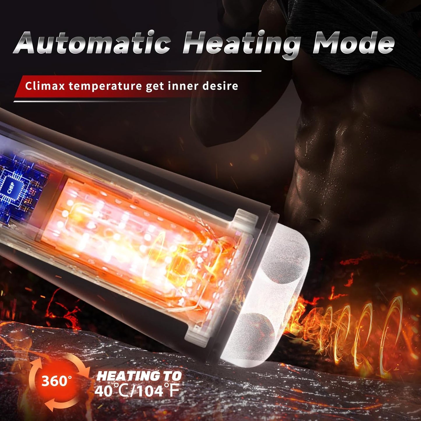 Deep Throat Automatic Masturbator Stroker Blowjob with 7 Sucking & Vibrating Modes