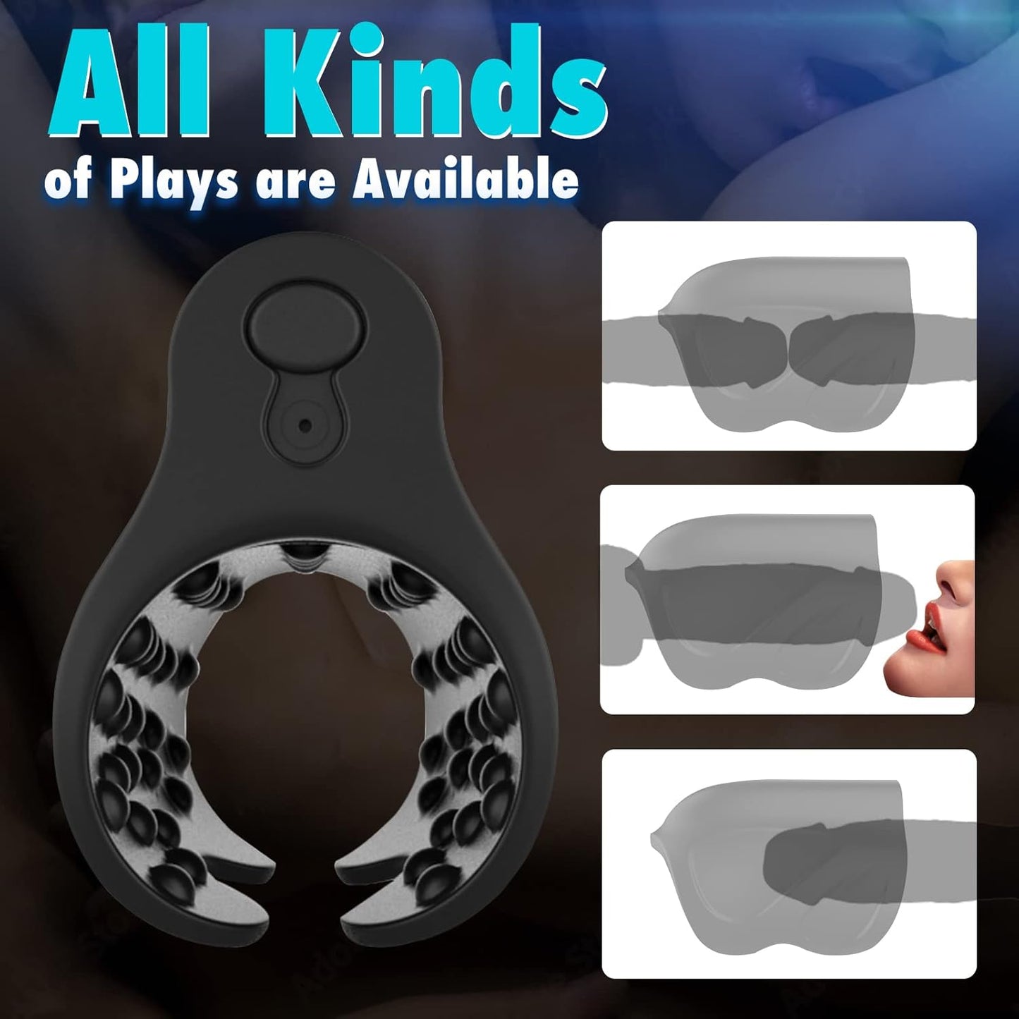 3 IN 1 Electric Penis Trainer Glans Stimulator Masturbator with 10 Vibration Modes