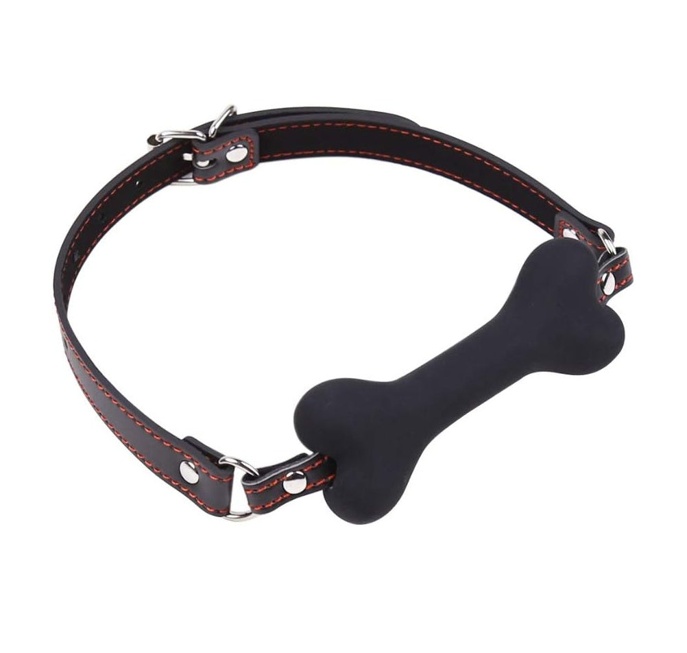 Dog Bone Mouth Gag Bite Ball Bondage Restraint SM Slave Toy