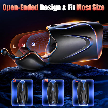 Electric Penis Trainer Vibrator Stroker Masturbator with 10 Vibration Modes