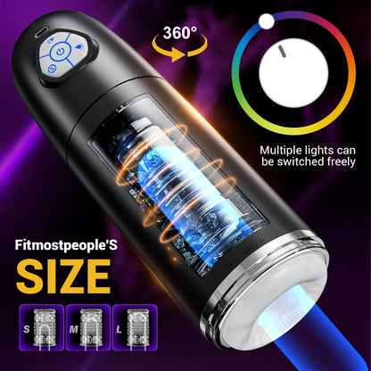 Automatic Masturbator Penis Pump Sex Machine with 10 Rotating Thrusting Modes