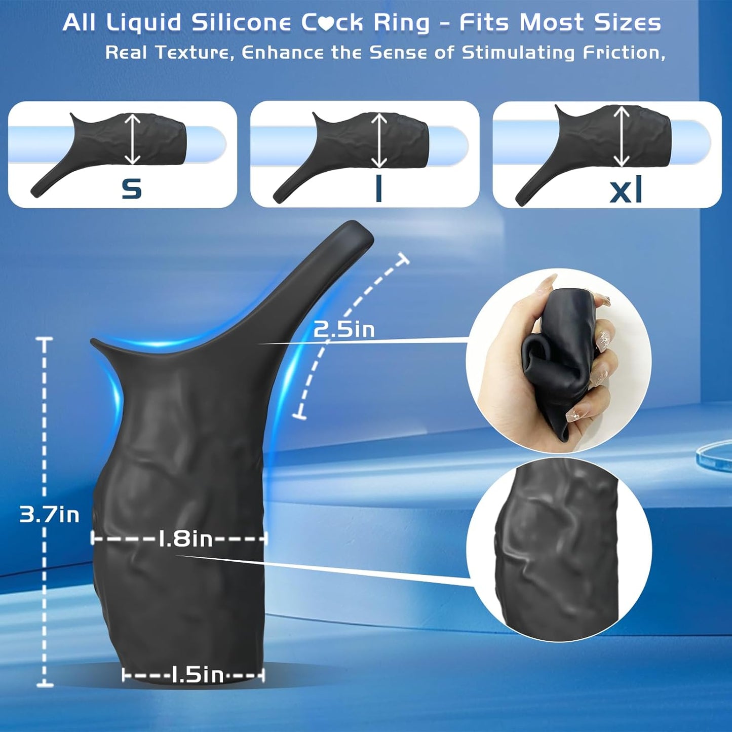 360° All-around Penis Sleeve Penis Extender Trainer