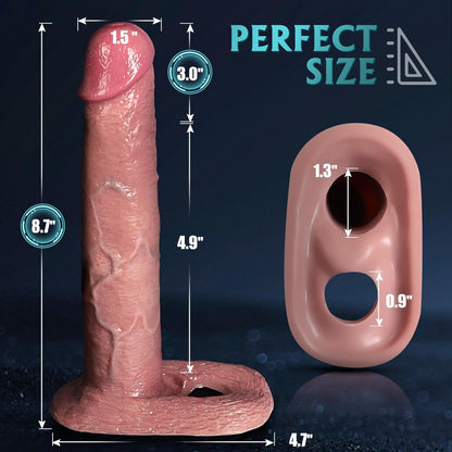 3'' Handmade Lifelike Ultra Realistic Penis Sleeve Enlarger