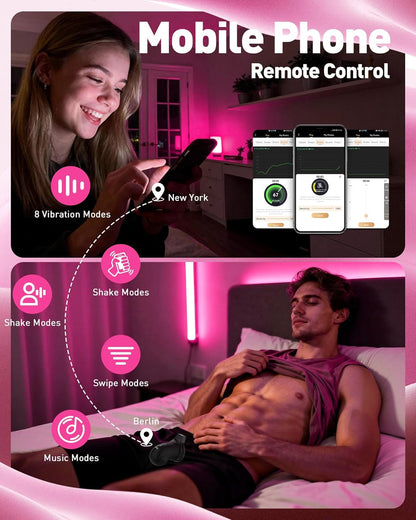 App Control Locking Chastity Cage Device Sex Toy with 8 Vibration Modes