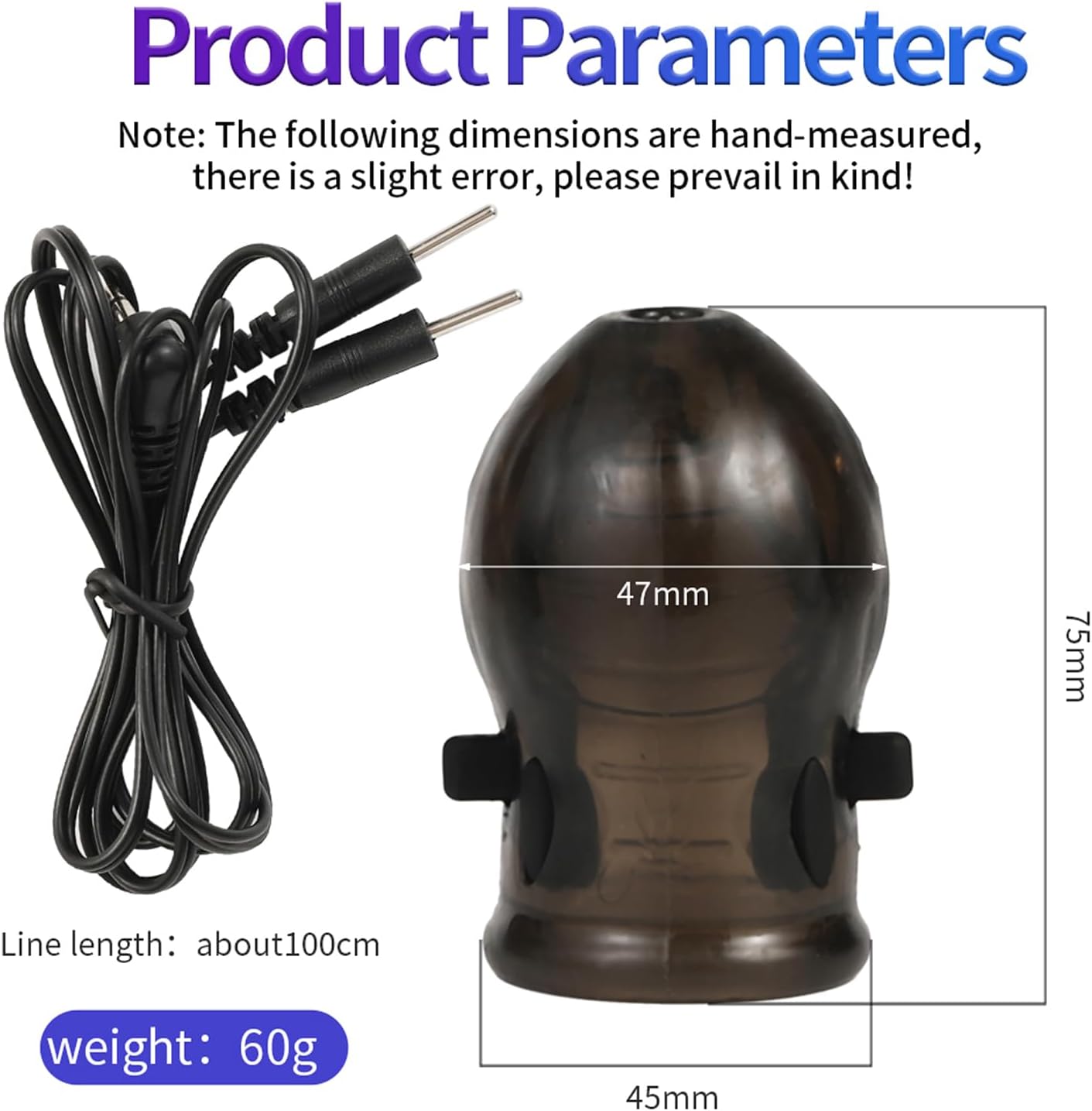 E-stim Glans Sleeve Penis Trainer Set with 8 Electric Shock Modes