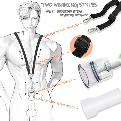 3 IN 1 Penis Pump Enlarger Training Kit Cock Sleeve Masturbator