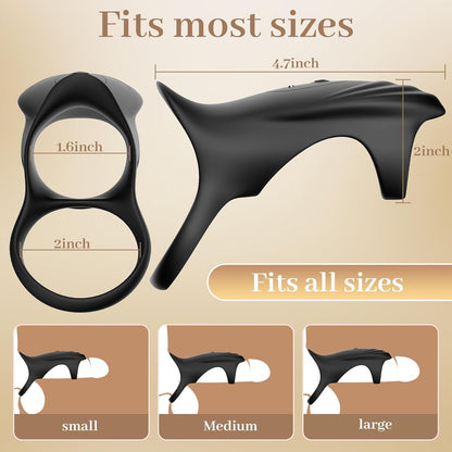 Electric Cock Ring Penis Trainer Vibrator Masturbator with 9 Vibration Modes