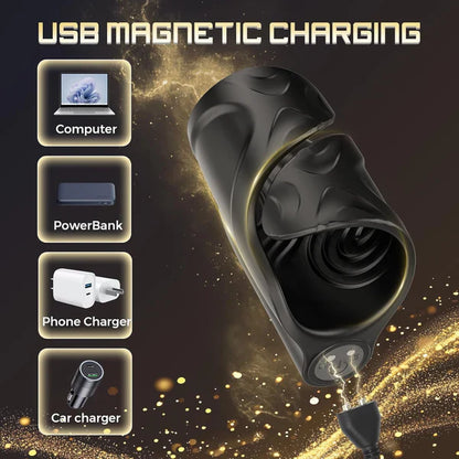 3 IN 1 Electric Penis Trainer Glans Stimulator Masturbator with 10 Vibration Modes