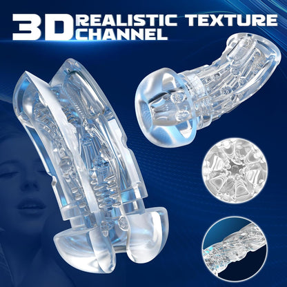 Automatic Masturbator Stroker Blowjob Sex Machine with 10 Vibration & Suction Modes