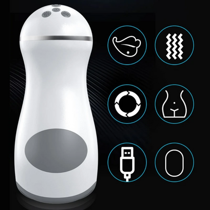 Automatic Sucking Vacuum Masturbator Penis Trainer Vibrator Heating Blowjob