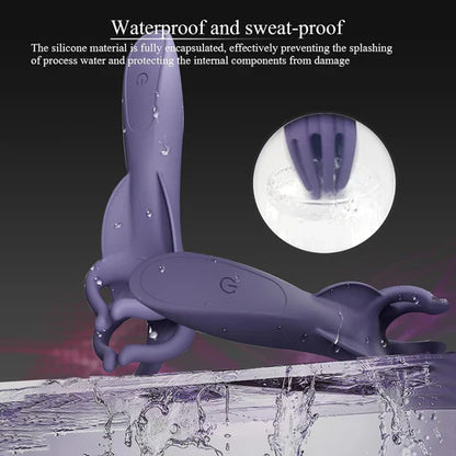 Penis Vibrator Glans Trainer Stimulator Masturbator with 10 Vibrating Patterns