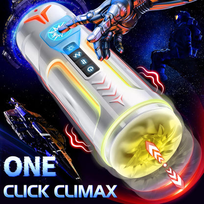 Automatic Masturbator Penis Vibrator Blowjob Machine with 5 Thrusting & Vibrating Modes