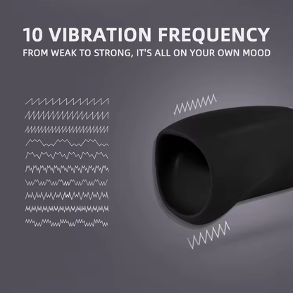 Auto Oral Penis Trainer Vibrator Masturbator with 7 Thrusting & 14 Vibration Modes