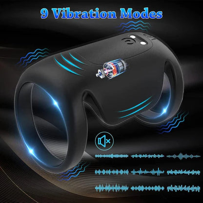 Penis Trainer Vibrator Electric Masturbator Cup with 9 Vibration Modes