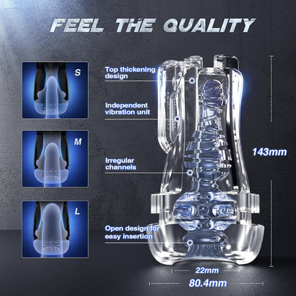 Automatic Masturbator Penis Pump Enlargers with 5 Sucking & 9 Vibrating Modes