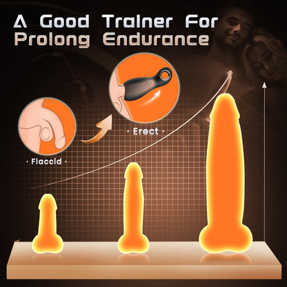 3 in 1 Penis Pump Trainer Masturbator with 10 Vibrating & 5 Tongue Licking Modes