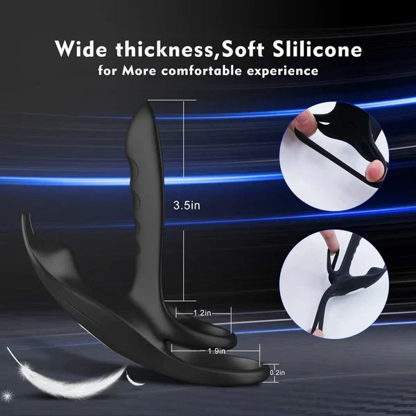 3 in 1 Multi Functional Anal Vibrator Prostate Massager Penis Ring with 10 Vibration Modes