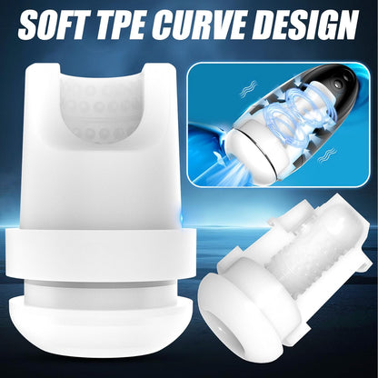 Automatic Masturbator Pocket Pussy Stroker Machine with 9 Vibration & 9 Suction Modes