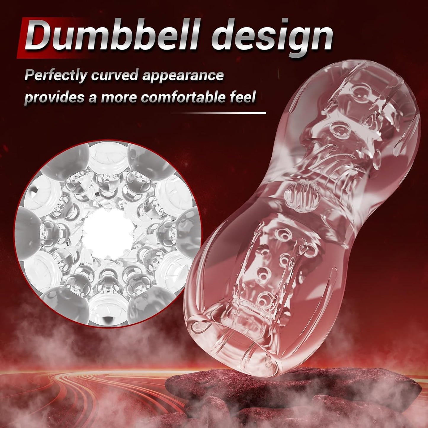 Open Ended Pocket Pussy Stroker Blowjob Penis Trainer Masturbator