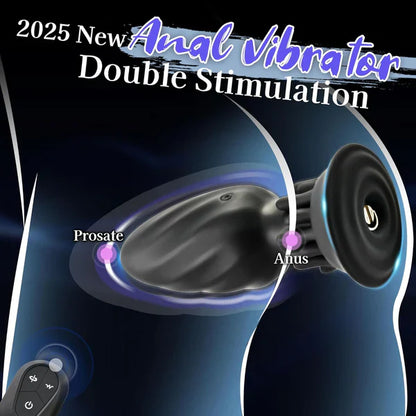360° Tornado Rotation Anal Plug Prostate Massager with 10 Rotation & Vibration Modes
