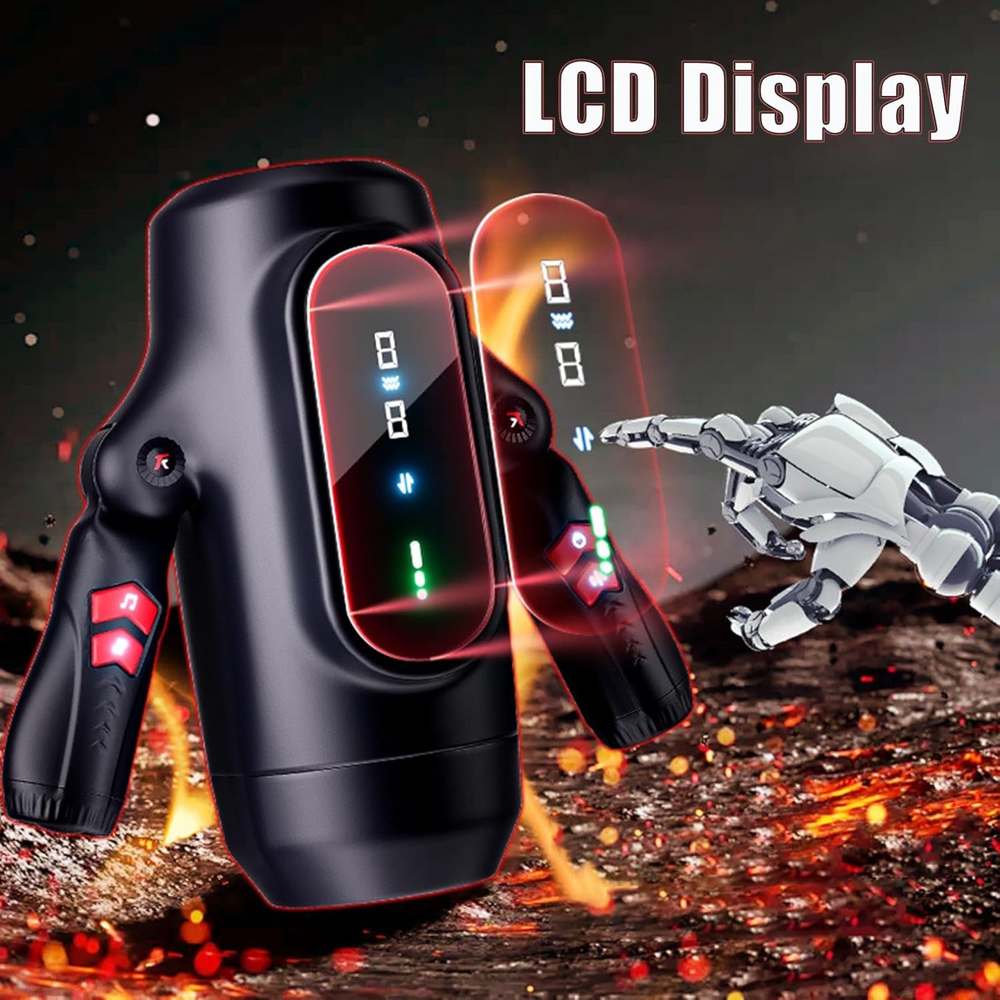 Hands Free Automatic Masturbator Stroker Blowjob Machine with 9 Vibrations