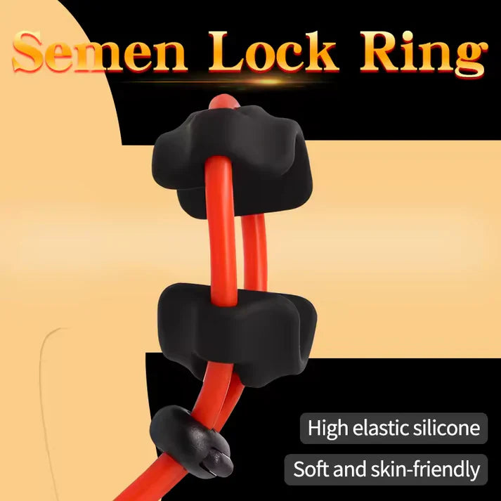 Adjustable Penis Ring Rope Chastity Delay Glans Trainer