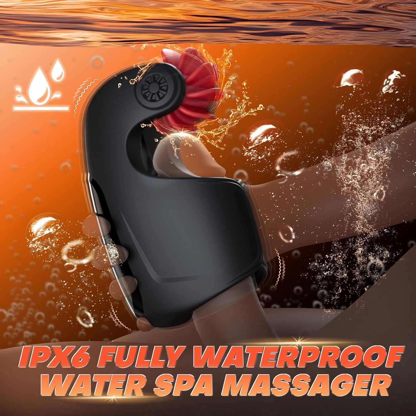 Automatic Masturbator Penis Trainer Vibrator with 10 Tongue-Licking Tapping Vibrating Modes