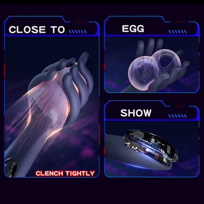 Electric Penis Trainer Glans Vibrator Stimulator Masturbator with 9 Pulse Modes