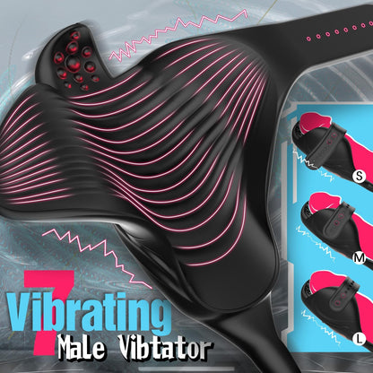 Anal Vibrator Thrusting Prostate Massager with Vibrating Penis Vibrator