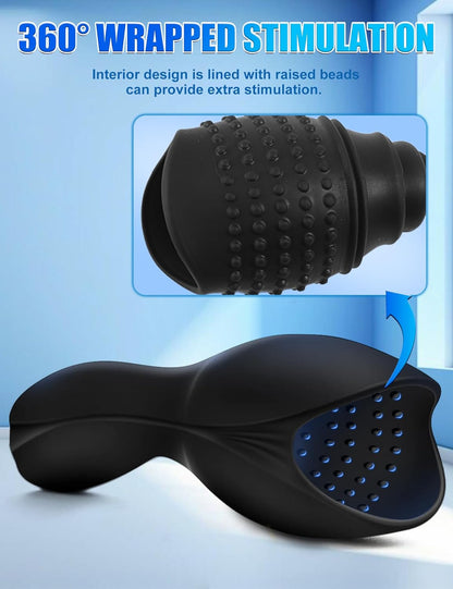 Electric Glans Stimulator Dilator Urethra Penis Trainer with 10 Vibrations