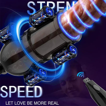 360° Wrapping Glans Vibrator Penis trainer Masturbator with 10 Vibration Modes