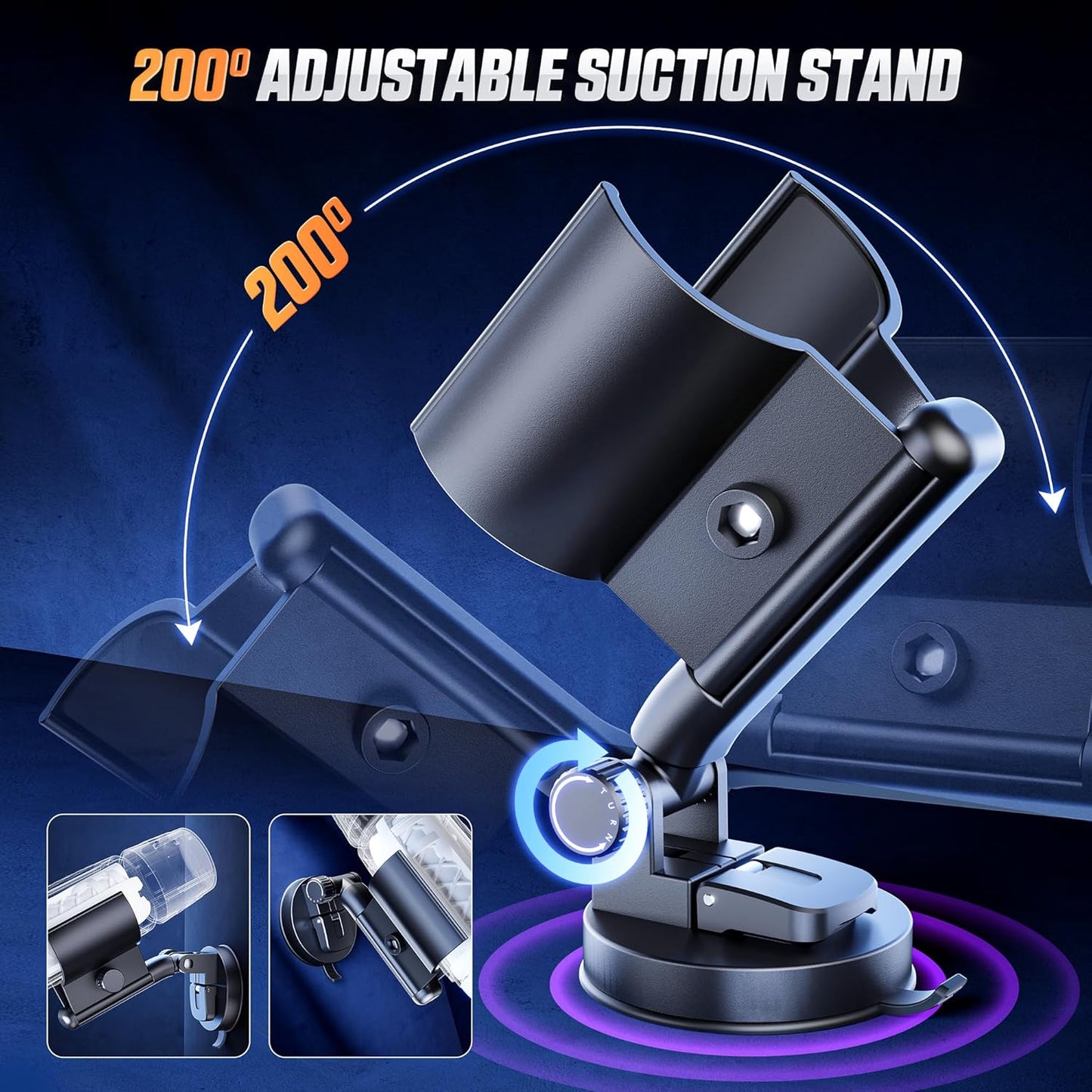 200°Adjustable Hands-Free Masturbators Stand - Sex Toy Mount