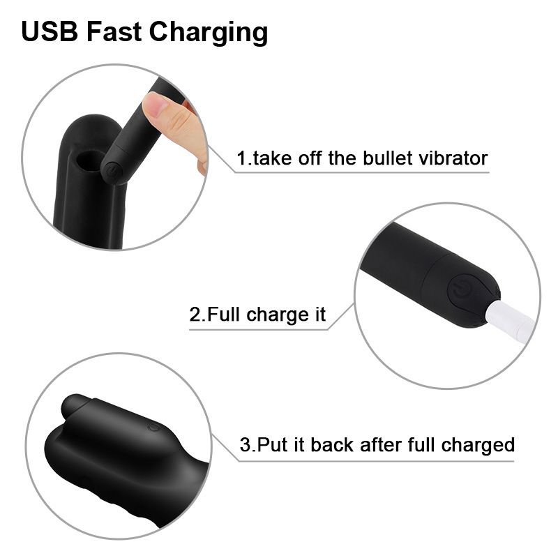 Penis Trainer Vibrator Massager Glans Exerciser with 10 Speeds Delay Lasting  Modes