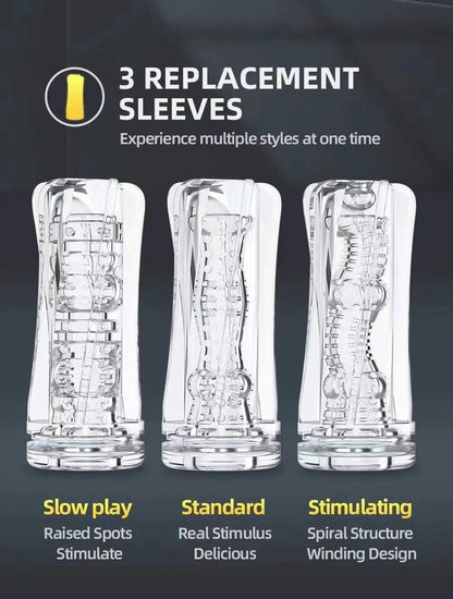 Hands Free Penis Trainer Pocket Pussy Masturbator Stroker with 3 Training Modes