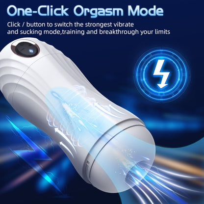 Automatic Masturbator Oral Stroker Blowjob with 5 Sucking & 10 Vibrating Modes