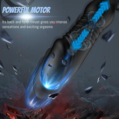 3 IN 1 Prostate Massager Butt Plug Anal Vibrator with 3 Thrusting & 10 Vibrating Modes