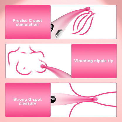 Deep Penetratio G Spot Vibrator Clitoral Stimulator with 10 Powerful Modes